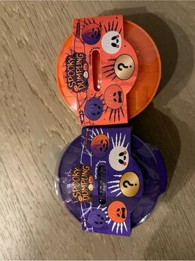 Spooky Dumplings Halloween Bundle Lot Set of 2 Purple and Orange Squishy